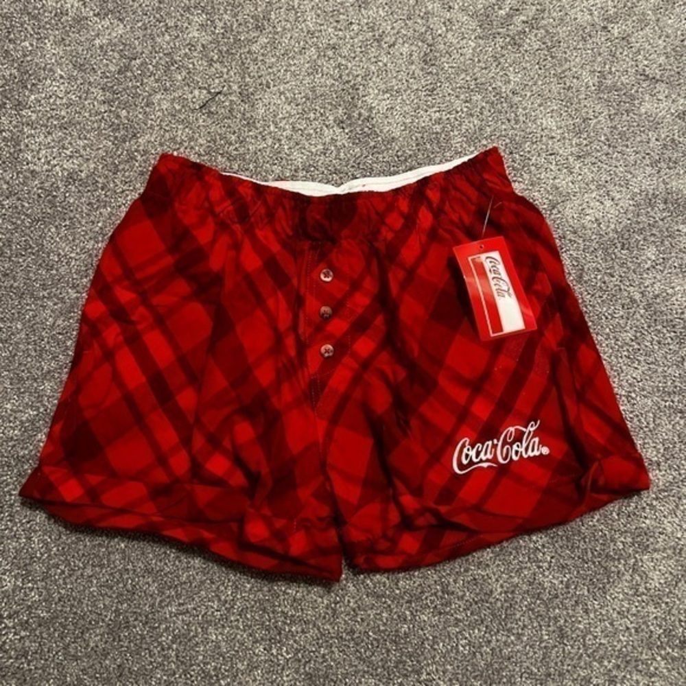 Coca-Cola Red Plaid Shorts